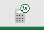 An Excel document shape with fx for functions