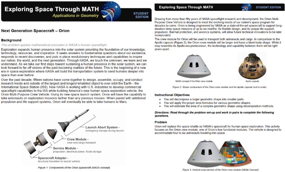 6 Geometry STEM Lessons from NASA