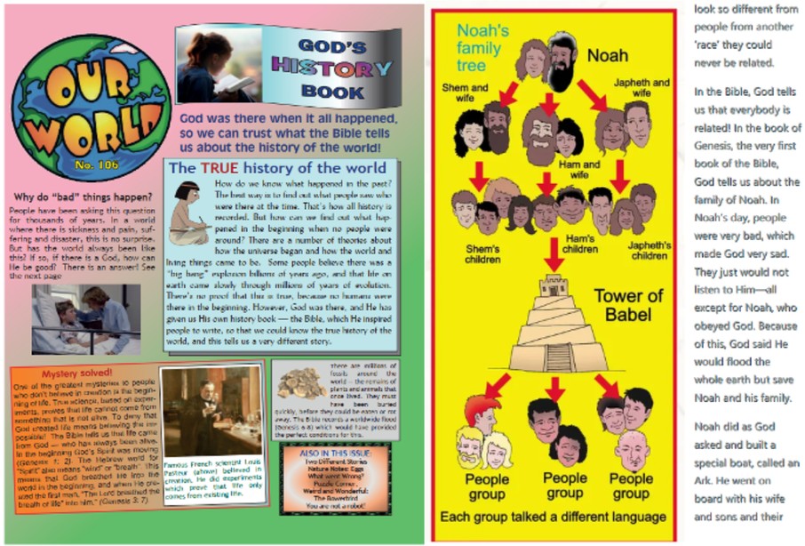 Bible Creation & Biblical History Lessons, Worksheets & Activities, K-Grade 4